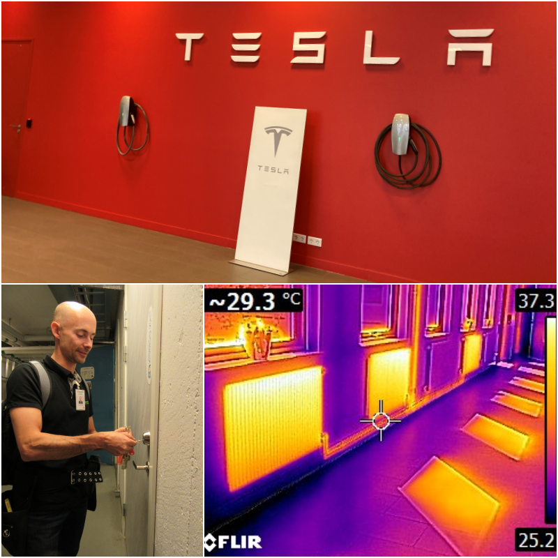 Energikartläggningar vid Teslas butiker…………………….